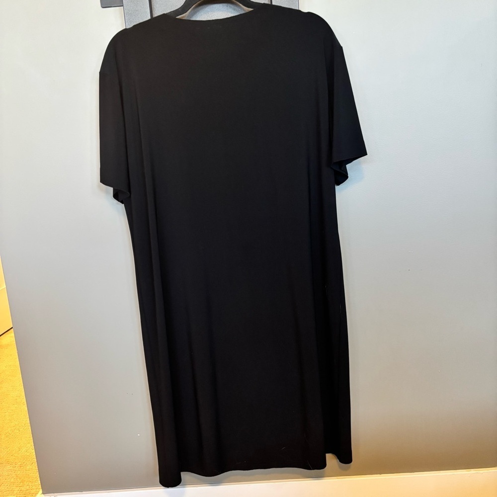 Norma Kamali Short Sleeve Black Dress - size M​​ - Picture 3 of 5